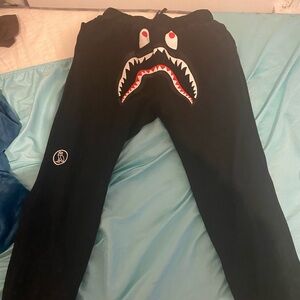 BAPE x OVO Woodland Camo Shark Reversible Sweatpants
